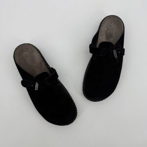 Mephisto Black Suede Womens Clogs Slip On Size EU 40